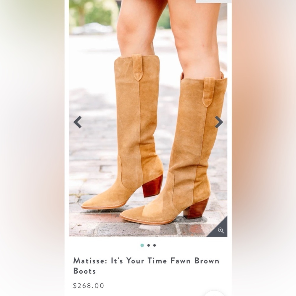 Matisse: It's Your Time Fawn Brown Boots - Picture 4 of 6
